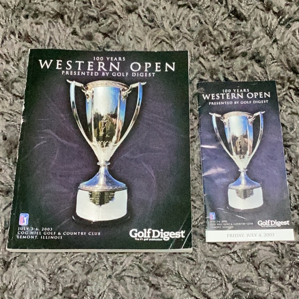 100 Year 2003 Golf Digest Western Open Cog Hill country club Tiger Woods winner